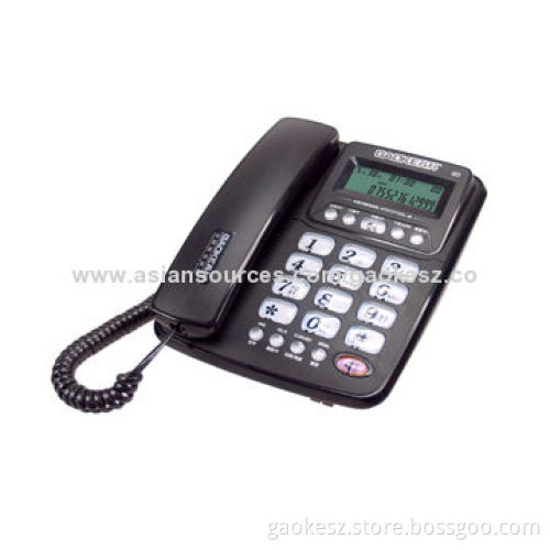 FSK/DTMF Auto Detest Caller ID System/Phone with 5 Levels LCD Brightness